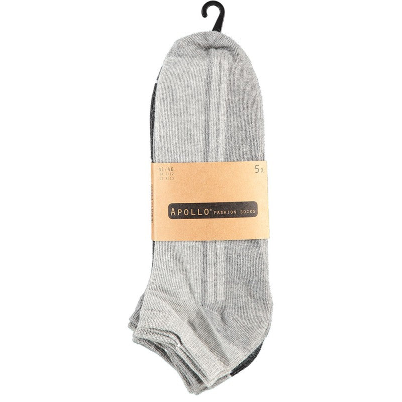5 paar sneaker sokken met comfort boord