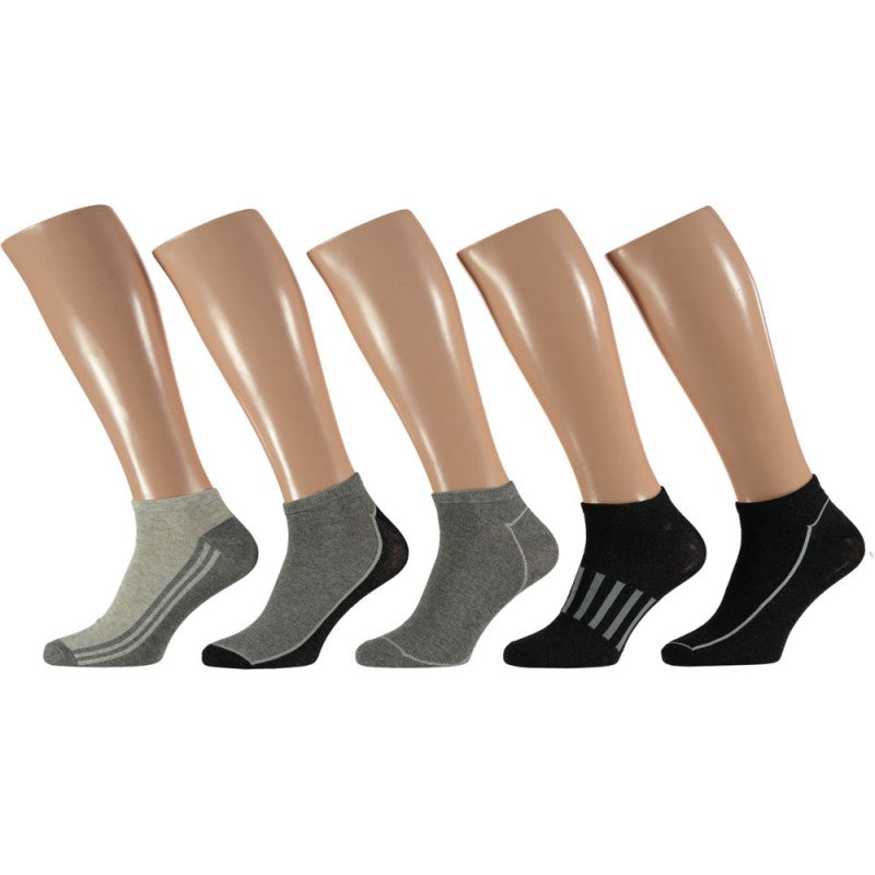 5 paar sneaker sokken met comfort boord