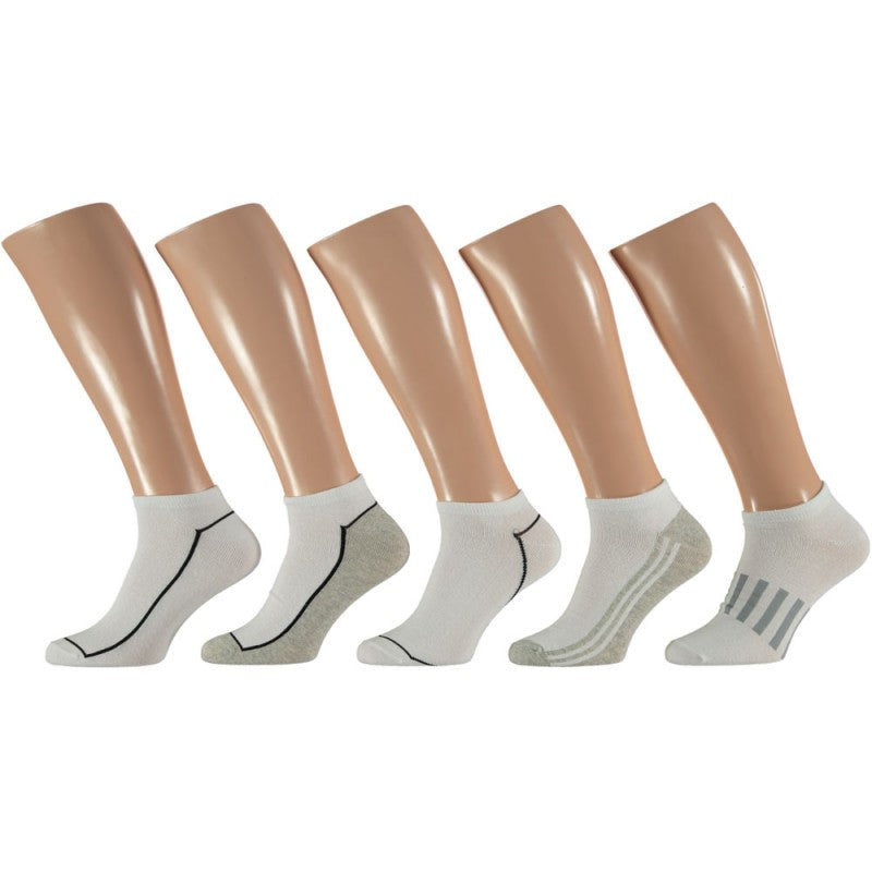 5 paar sneaker sokken met comfort boord