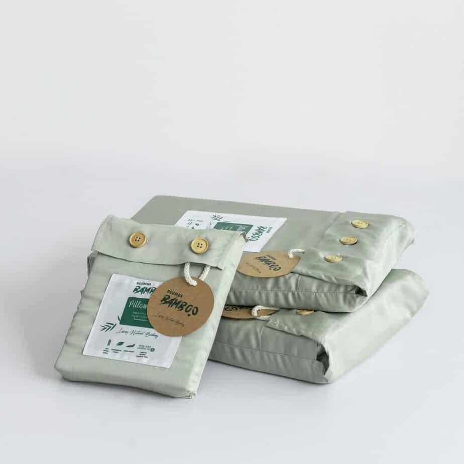 Lichtgroen Bamboe Beddengoedset 1-persoons – 400TC Tanboocel - Sage Green