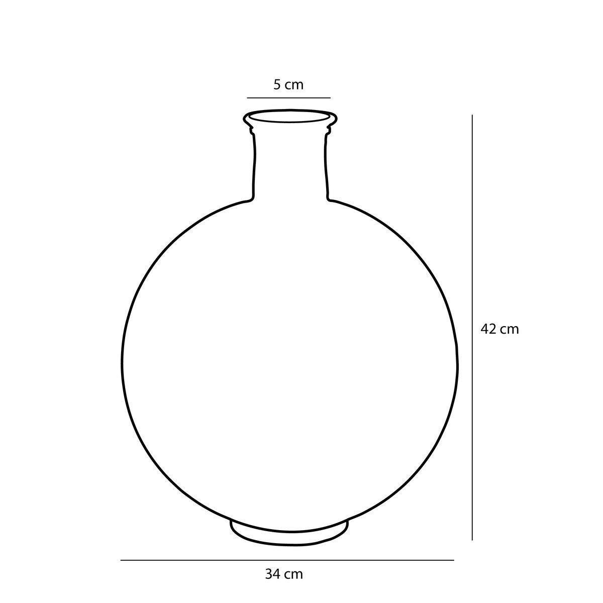 Decoratieve fles Firenza Lichtroze