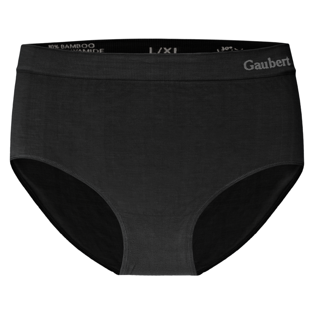 Gaubert Naadloze Bamboe Slips - Zwart - 2 Stuks