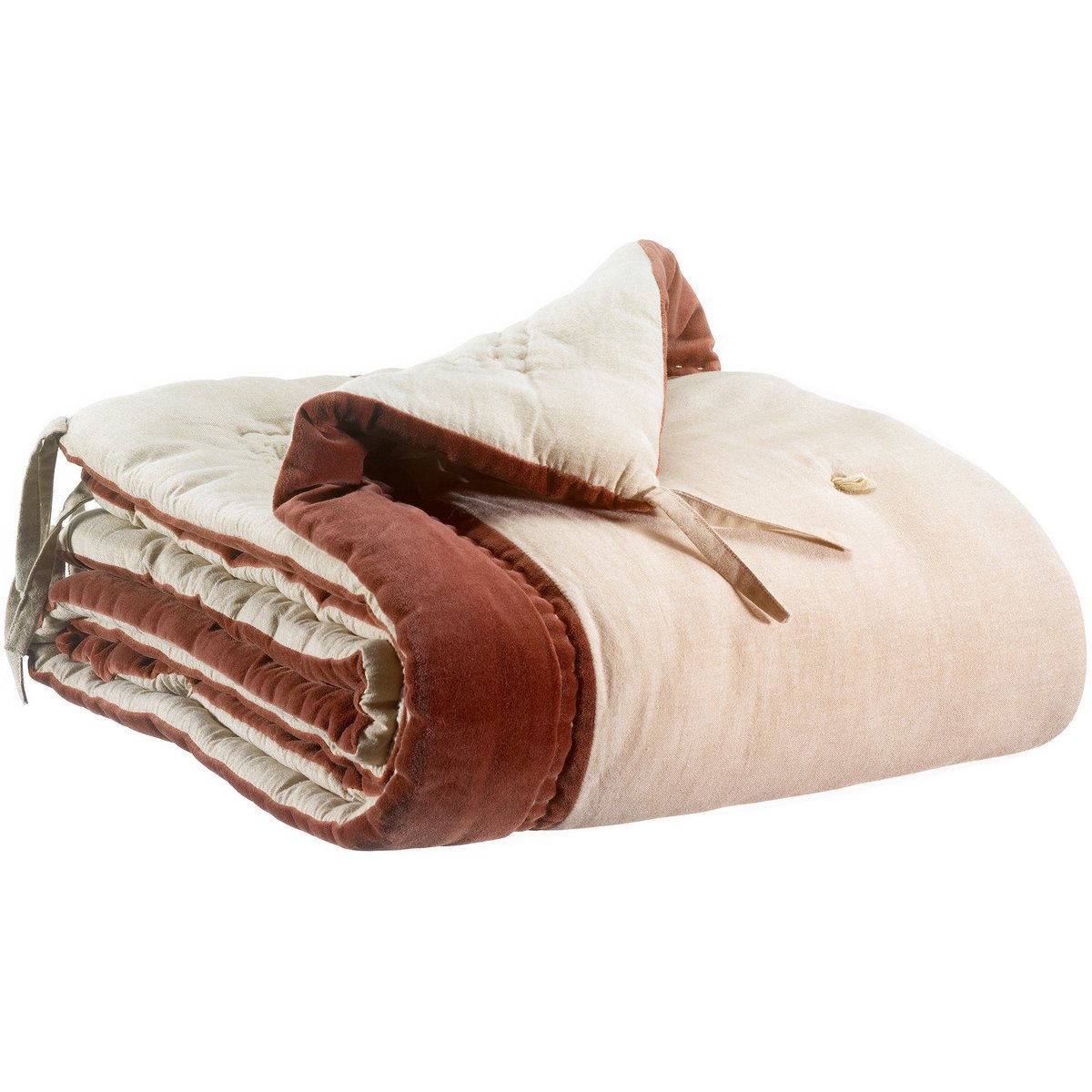 Elise dekbed chambray Tabak 80 x 180