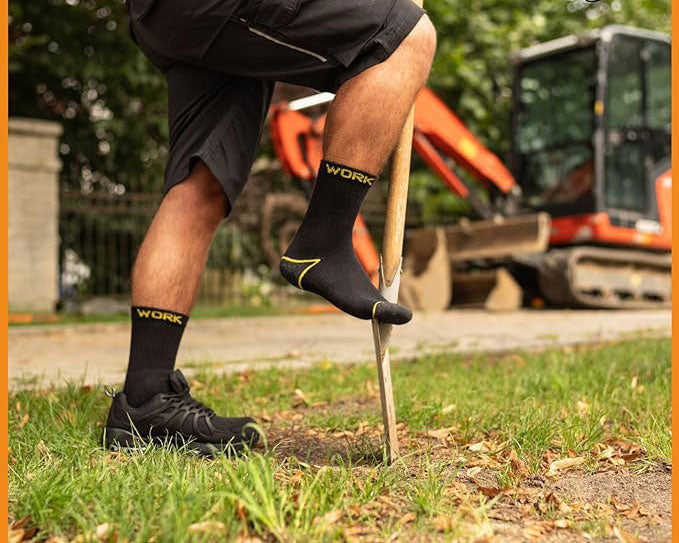 10 paar WORK werksokken zwart/antra