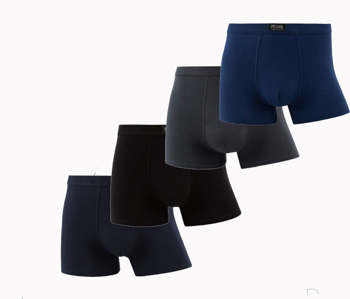 Lot de 4 boxers en viscose de bambou pour homme – doux et respirant