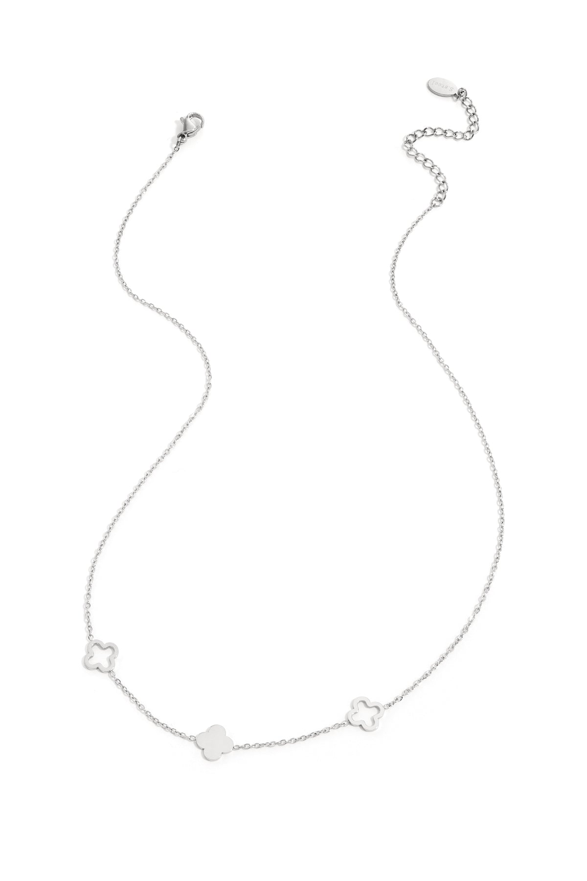 Necklace clovers Gold Color Stainless Steel