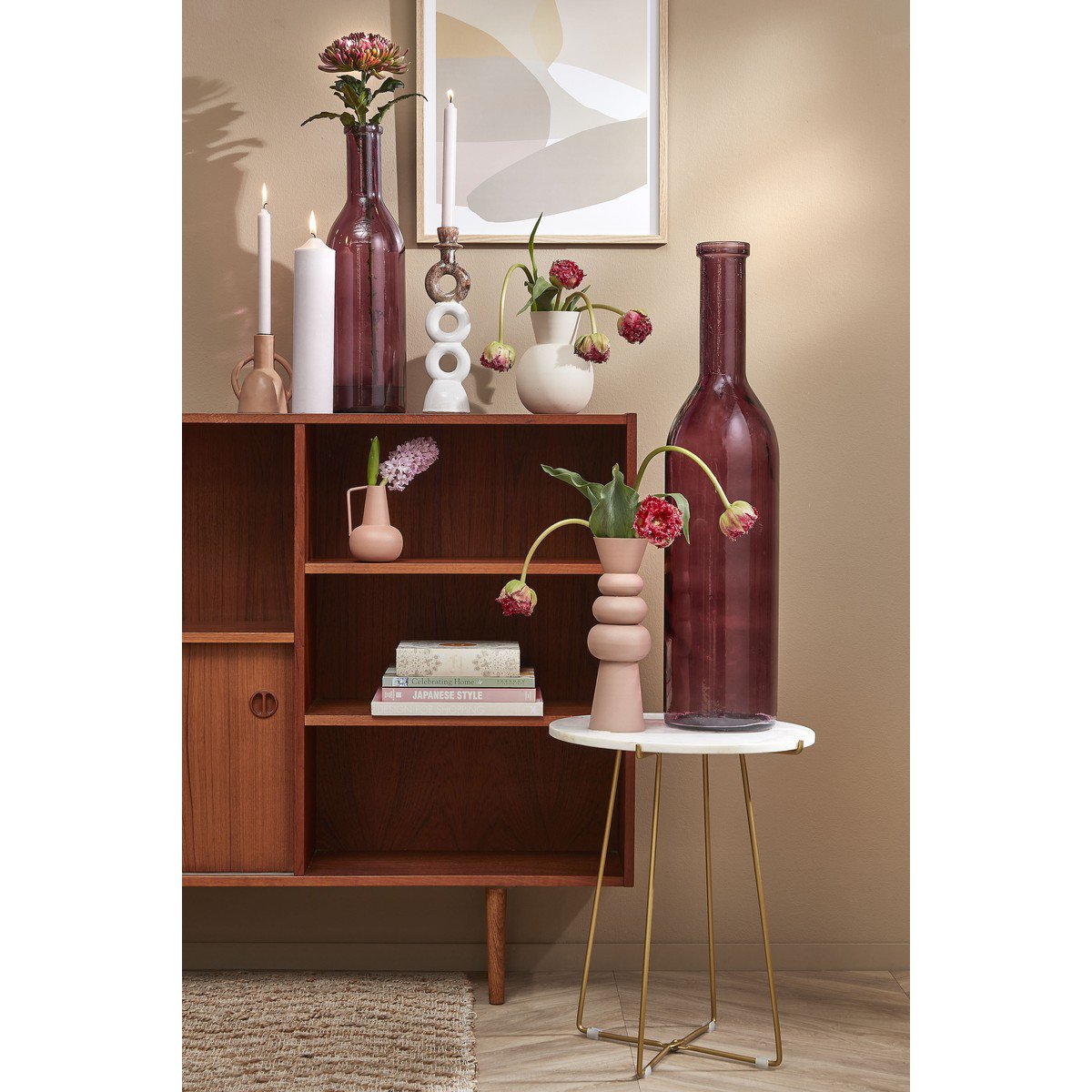 Decoratieve fles Rioja Donkerrood