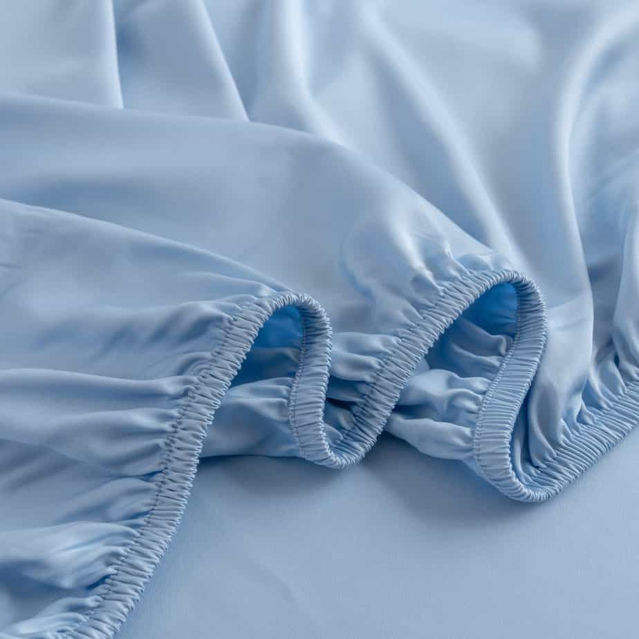 Lichtblauw Bamboe Hoeslaken voor Topdekmatras Premium – 400TC Tanboocel – 100% bamboe – Sky Blue