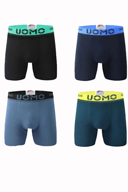 4 stuks sport Katoen Herenboxershorts Met Lange Pijpen