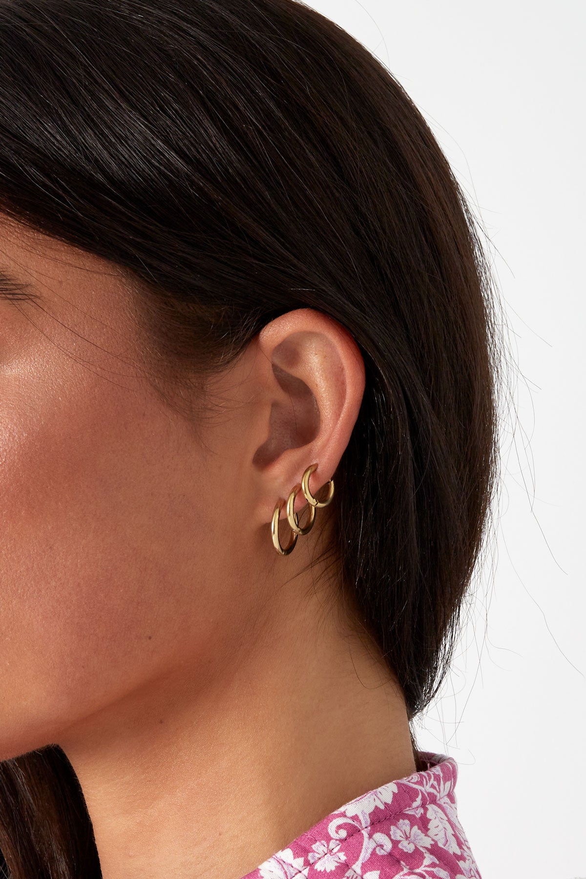 Earrings Set Little Hoops Stainless Steel