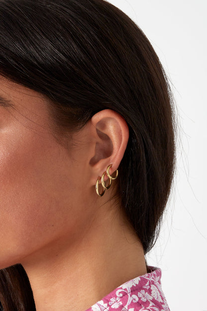 Earrings Set Little Hoops Stainless Steel