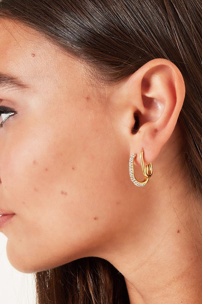 Oval hoops Stainless Steel