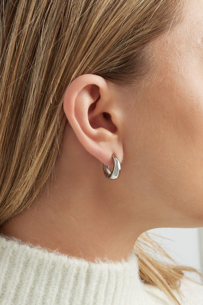 medium basic hoop oorbellen
