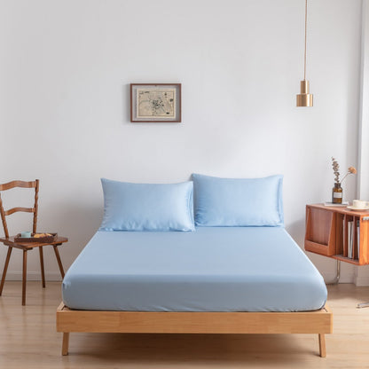 Lichtblauw Bamboe Beddengoedset 2-persoons – 400TC Tanboocel - Sky Blue