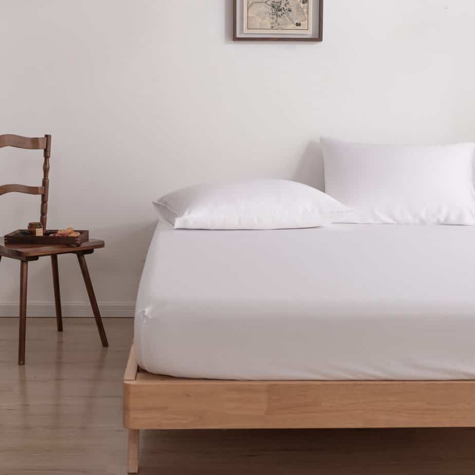 Wit bamboe Kussenslopen Premium - 400TC Tanboocel – Set van 2 - Coco White