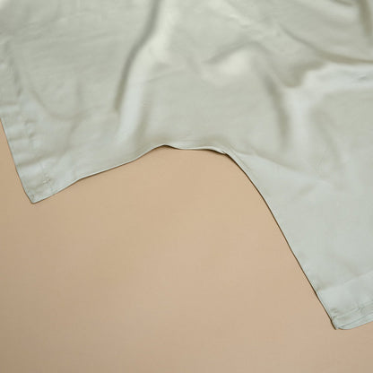 TENCEL™ - Sateen Dekbedovertrek Grijs Groen