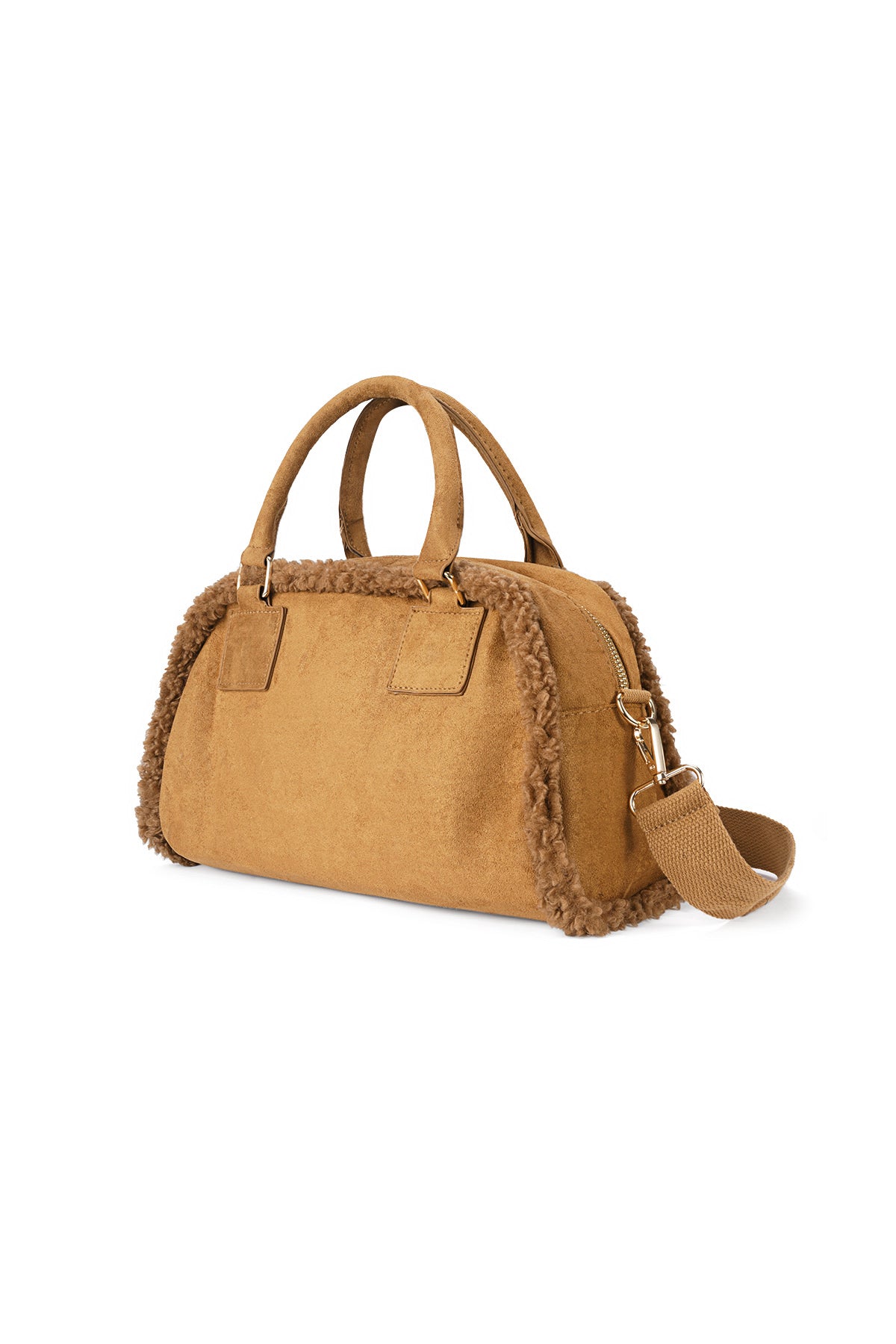 Schoudertas met teddy details