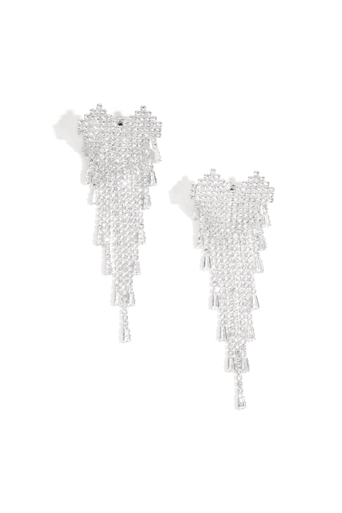 Koperen oorbellen met hanger, geometrisch, elegant, kerst, luxe serie, damessieraden