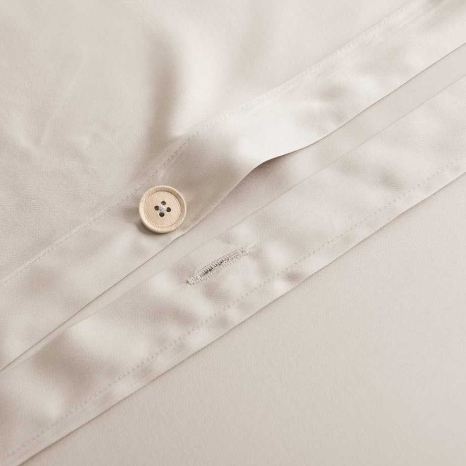 Beige bamboe dekbedovertrek Premium - 400TC Tanboocel - 100% bamboe - Soft Taupe