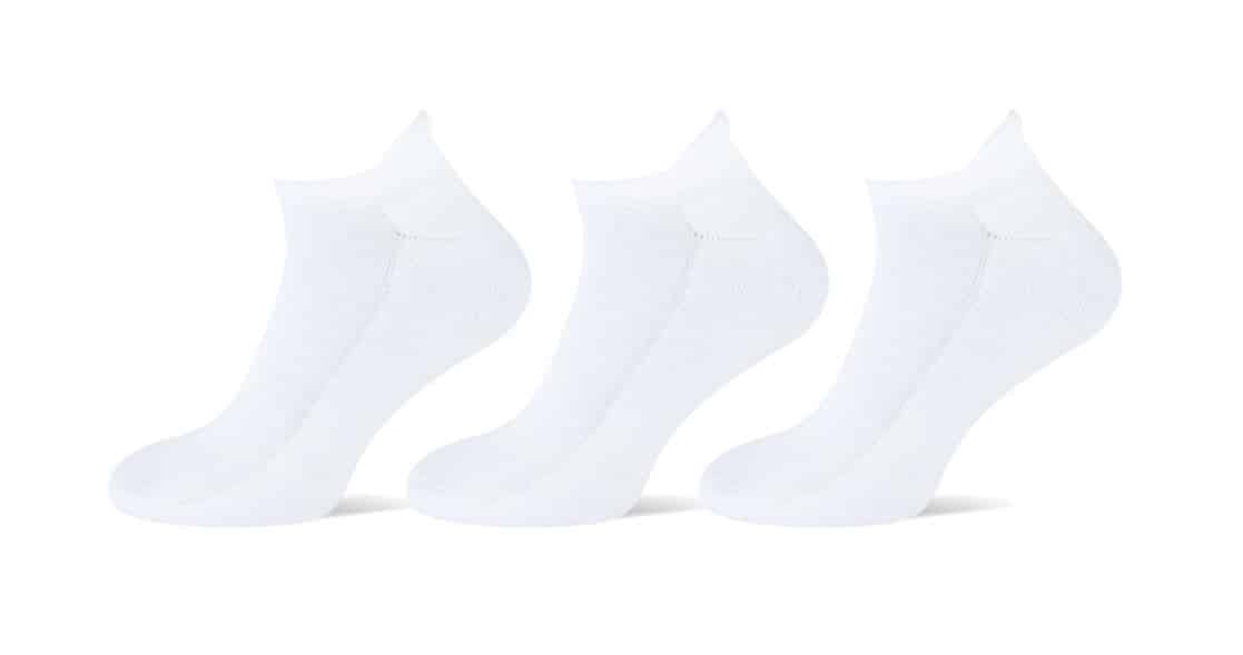 3 paar Sneaker sokken met badstof zool en lipje,