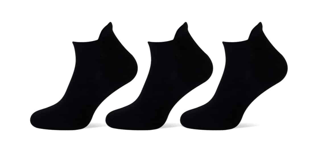 3 paar Sneaker sokken met badstof zool en lipje,
