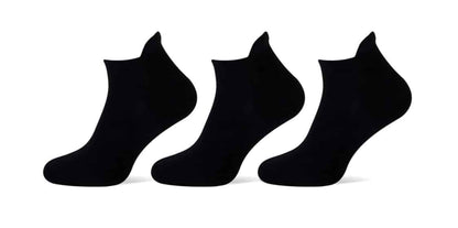 3 paar Sneaker sokken met badstof zool en lipje,