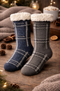 2 paar Anti-slip huissokken – warm & comfortabel