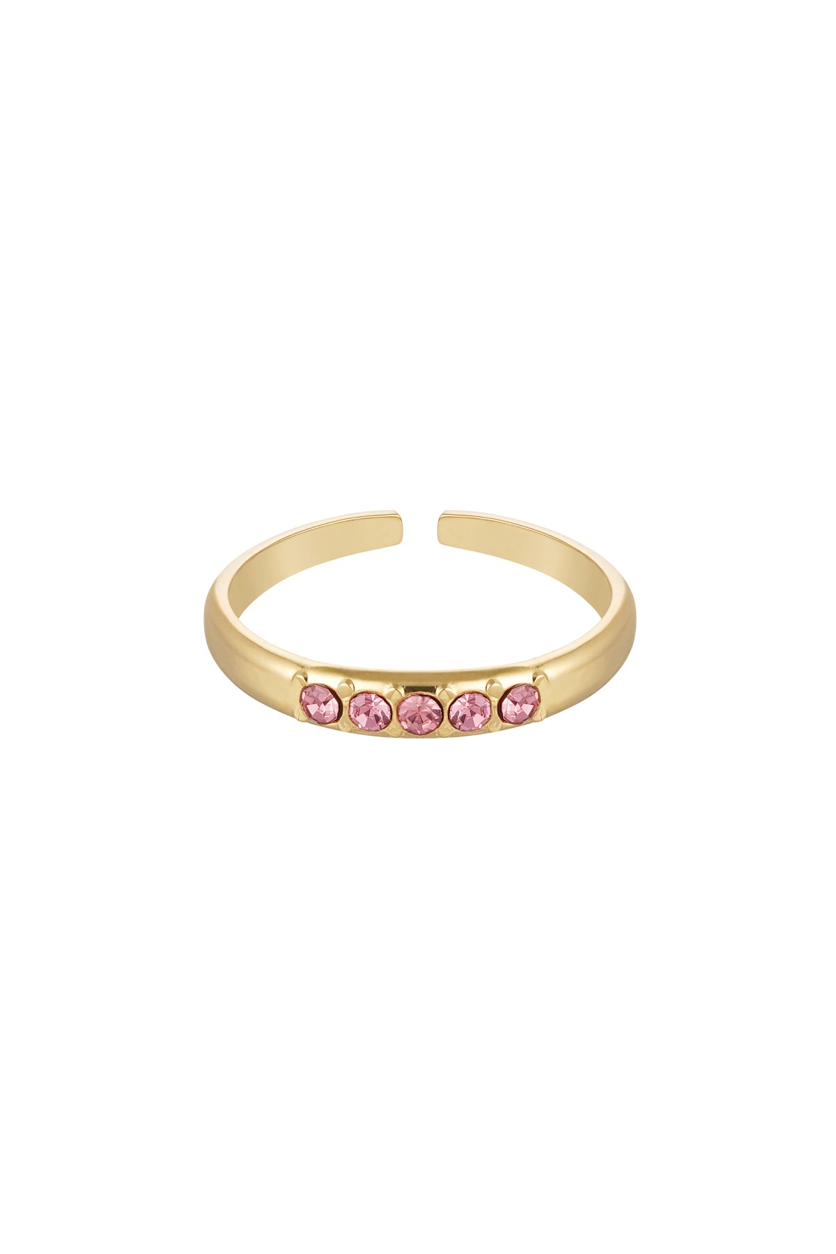 Ring met steentjes -Stainless Steel