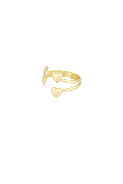 heart trio ring