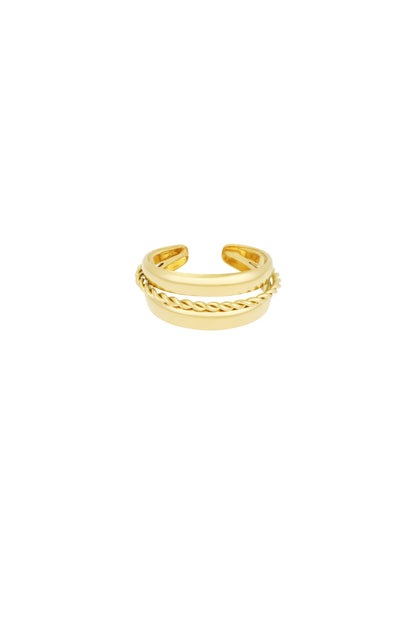 layered spiral ring