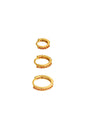 Earrings Set of Circles Copper