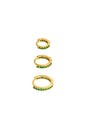Earrings Set of Circles Copper