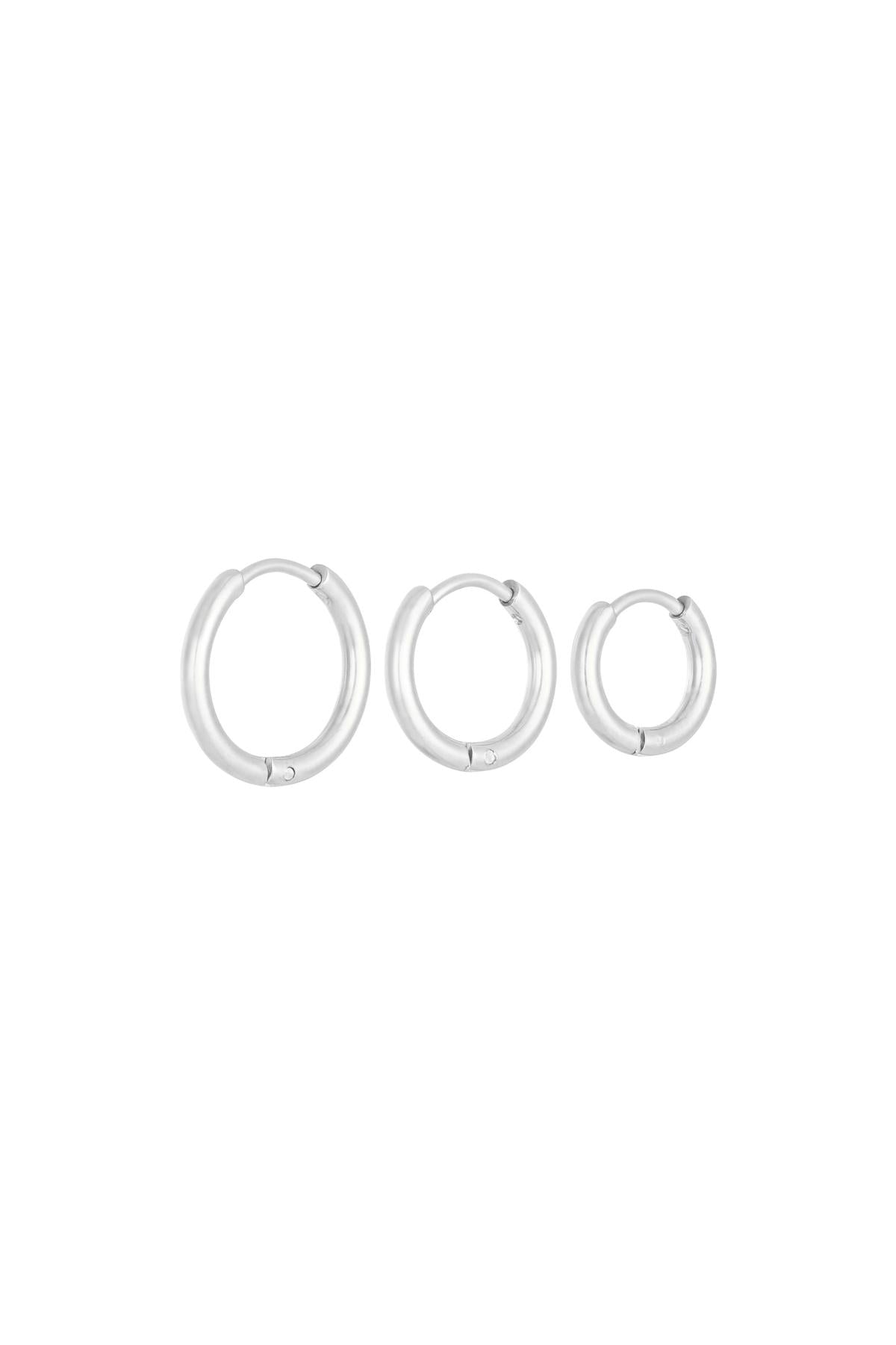 Earrings Set Little Hoops Stainless Steel