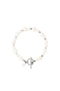 stainless steel bracelet pearls 
