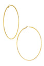 Earrings thin basic hoops - Silver Color color