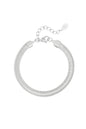 Armband plat grof - Goud kleur-6.0MM