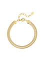 Armband plat grof - Goud kleur-6.0MM