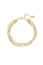 armband dubbele laag steentjes