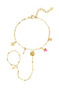strand armband met bedels