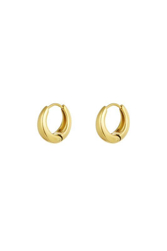 kleine basic hoop oorbellen