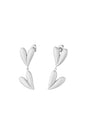 double heart oorbellen