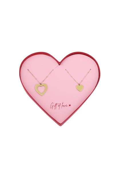 gift of love stainless steel interlinked love armbanden