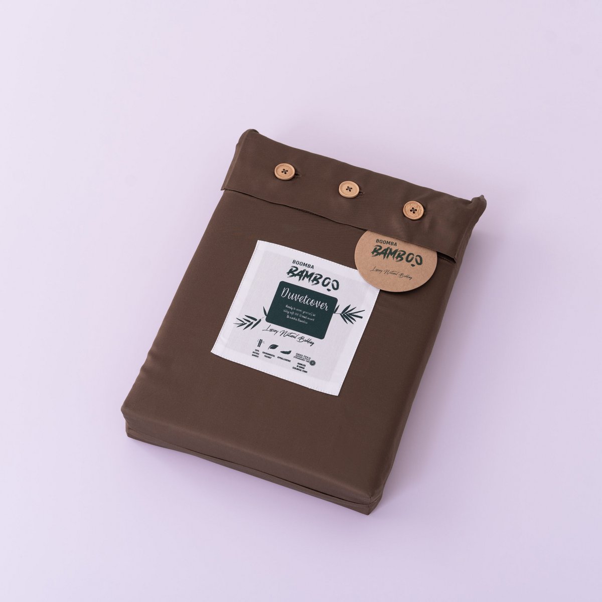 Donkerbruin Bamboe Beddengoedset 2-persoons – 400TC Tanboocel - Coffee Brown