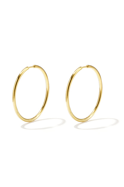 stainless steel earrings hoops medium
