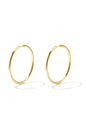 stainless steel earrings hoops medium