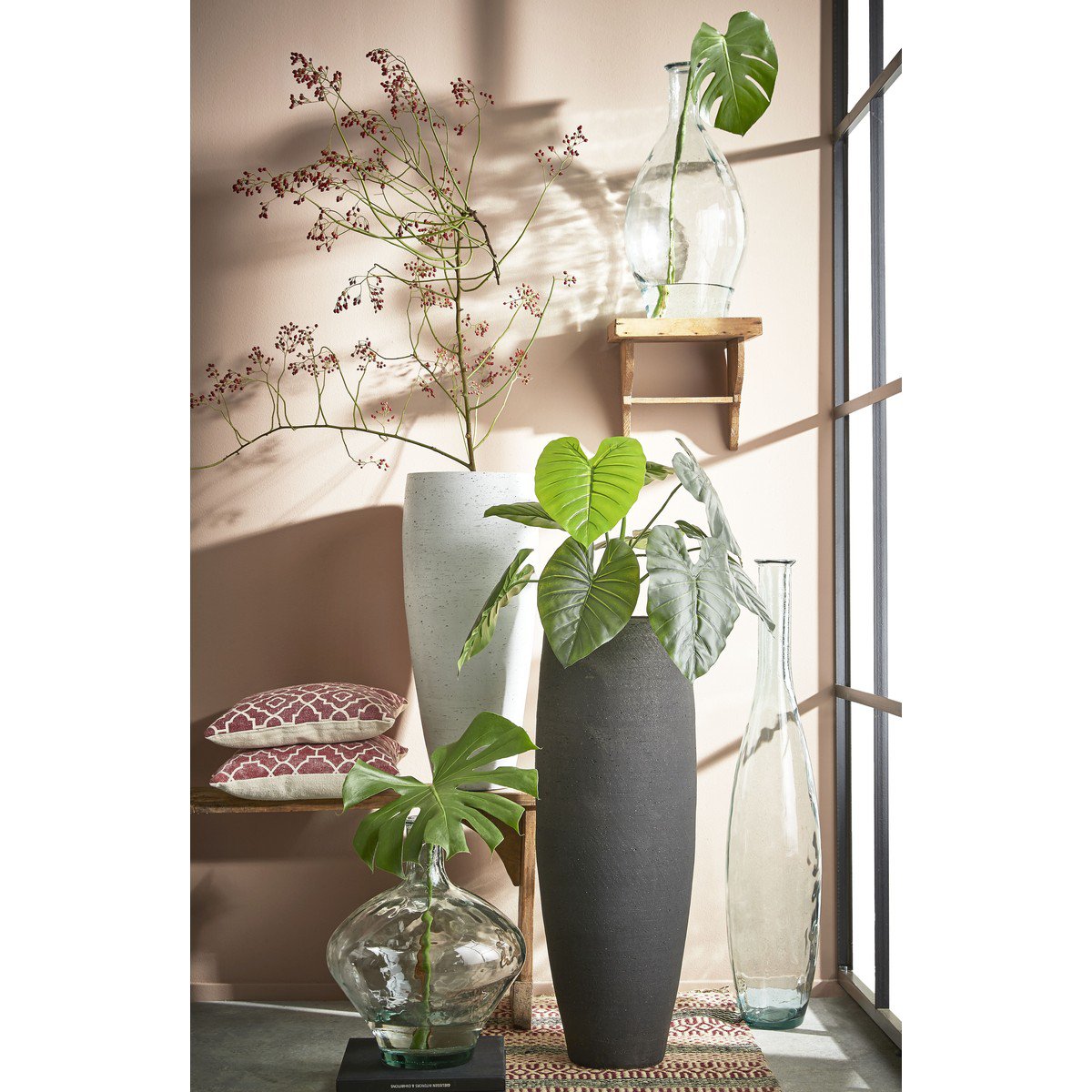 Decoratieve fles Kyara Transparant