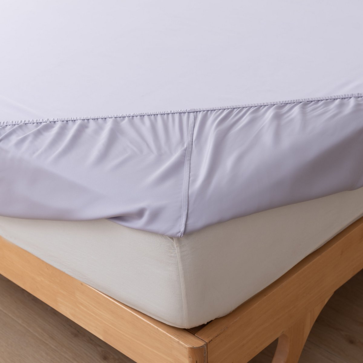 Lila Bamboe Hoeslaken voor Topdekmatras Premium – 400TC Tanboocel – 100% bamboe – Lavender Mist