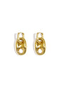 Oorbellen met knop detail