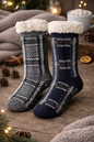 2 paar Anti-slip huissokken – warm & comfortabel
