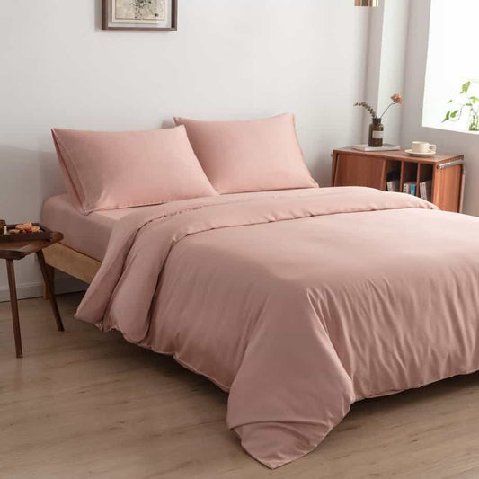 Roze bamboe dekbedovertrek Premium - 400TC Tanboocel - 100% bamboe - Cuddle Pink